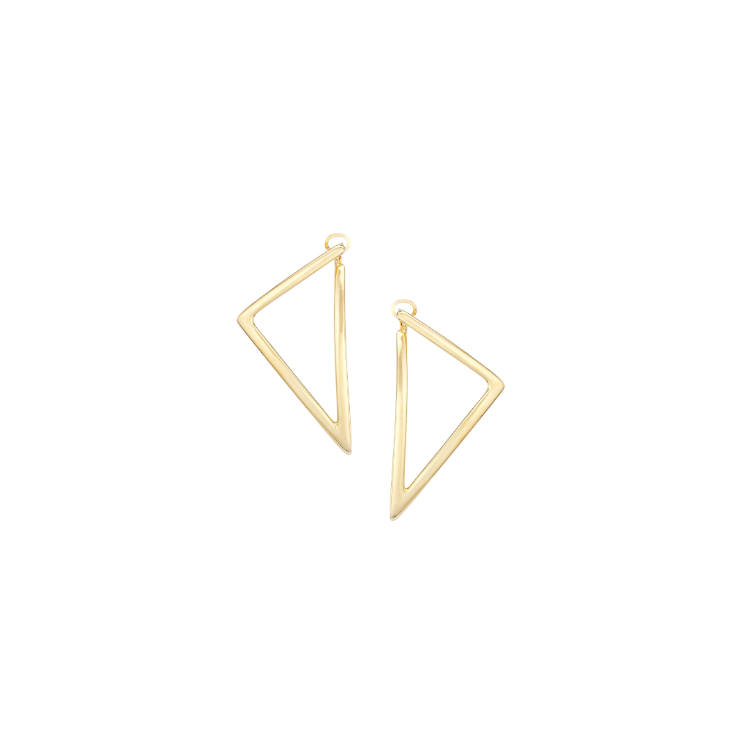Estate Roberto Coin Triangle Hoops – Henri Noël