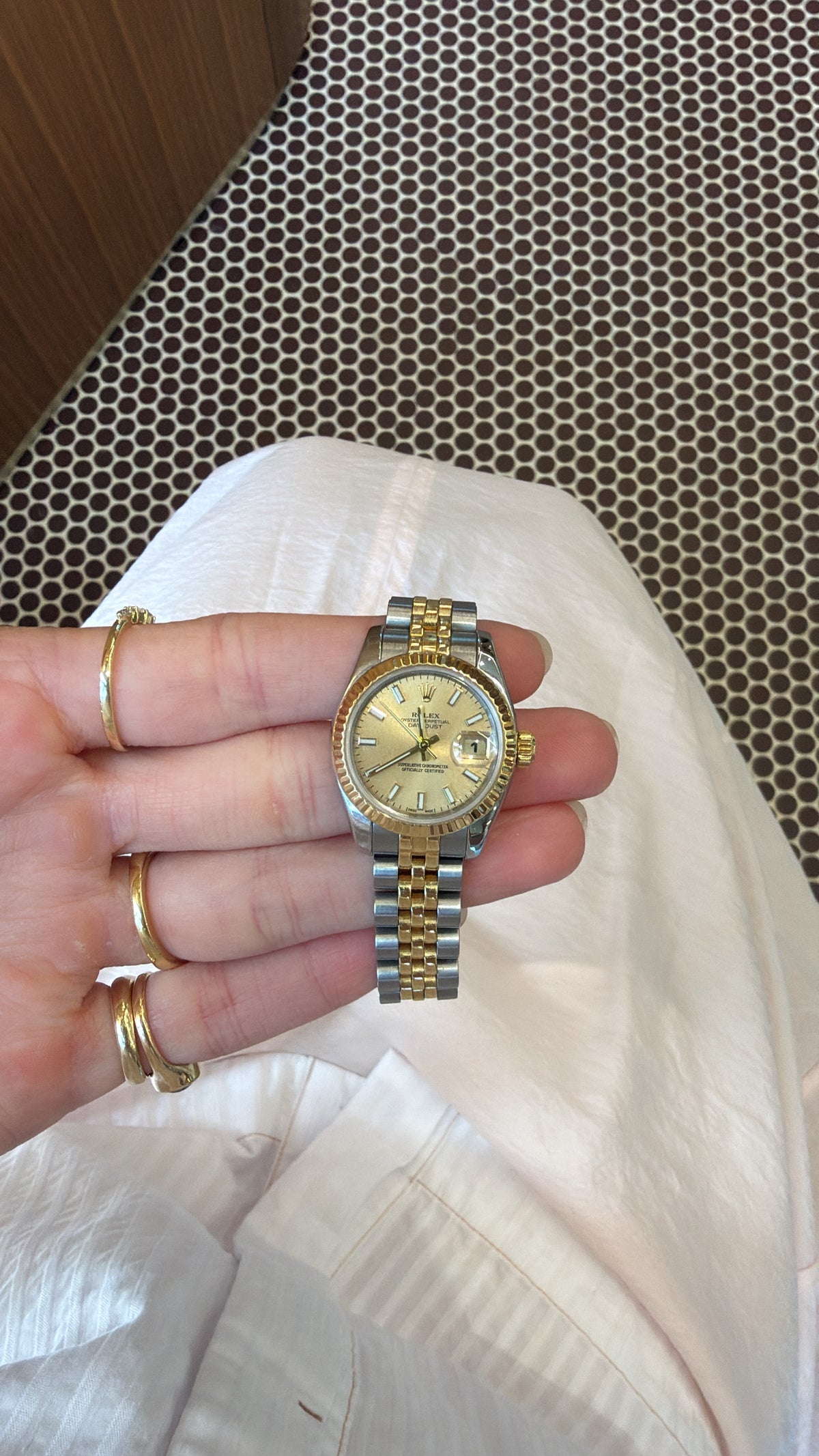 Estate Two Tone Oyster Perpetual Datejust Rolex