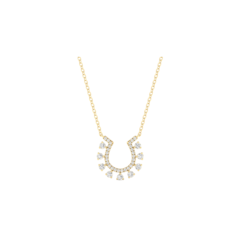 Fancy Diamond Horseshoe Necklace – Henri Noël