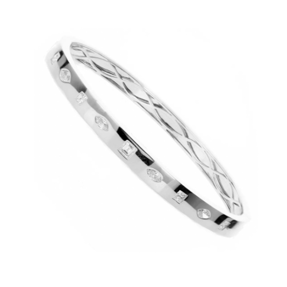 Fancy Shape Diamond Bangle – Henri Noël