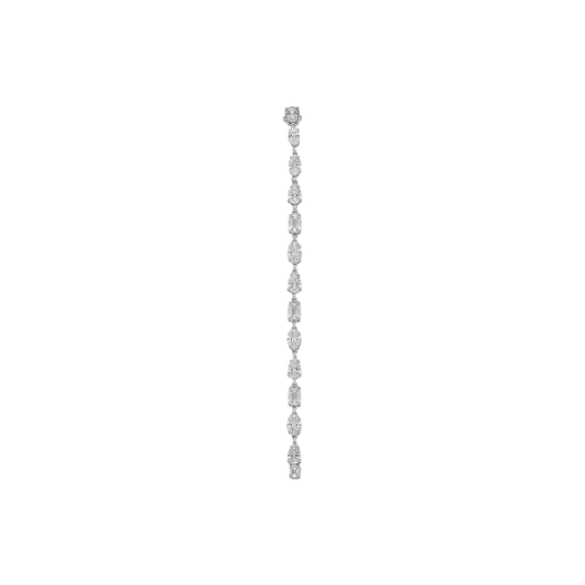 Fancy Shaped Diamond Prong Tennis Bracelet