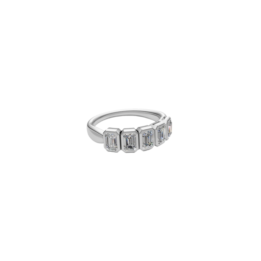 Five Emerald-Cut Diamond Band – Henri Noël
