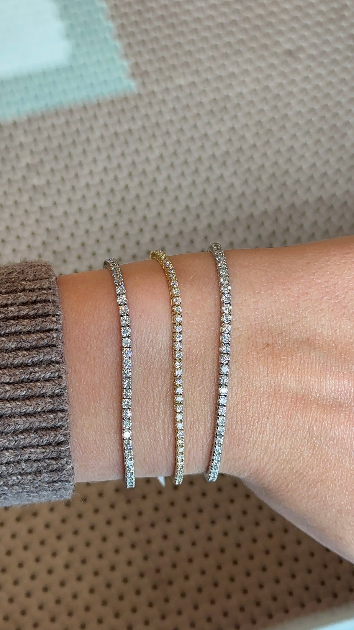 Full Eternity Diamond Tennis Bracelet – Henri Noël