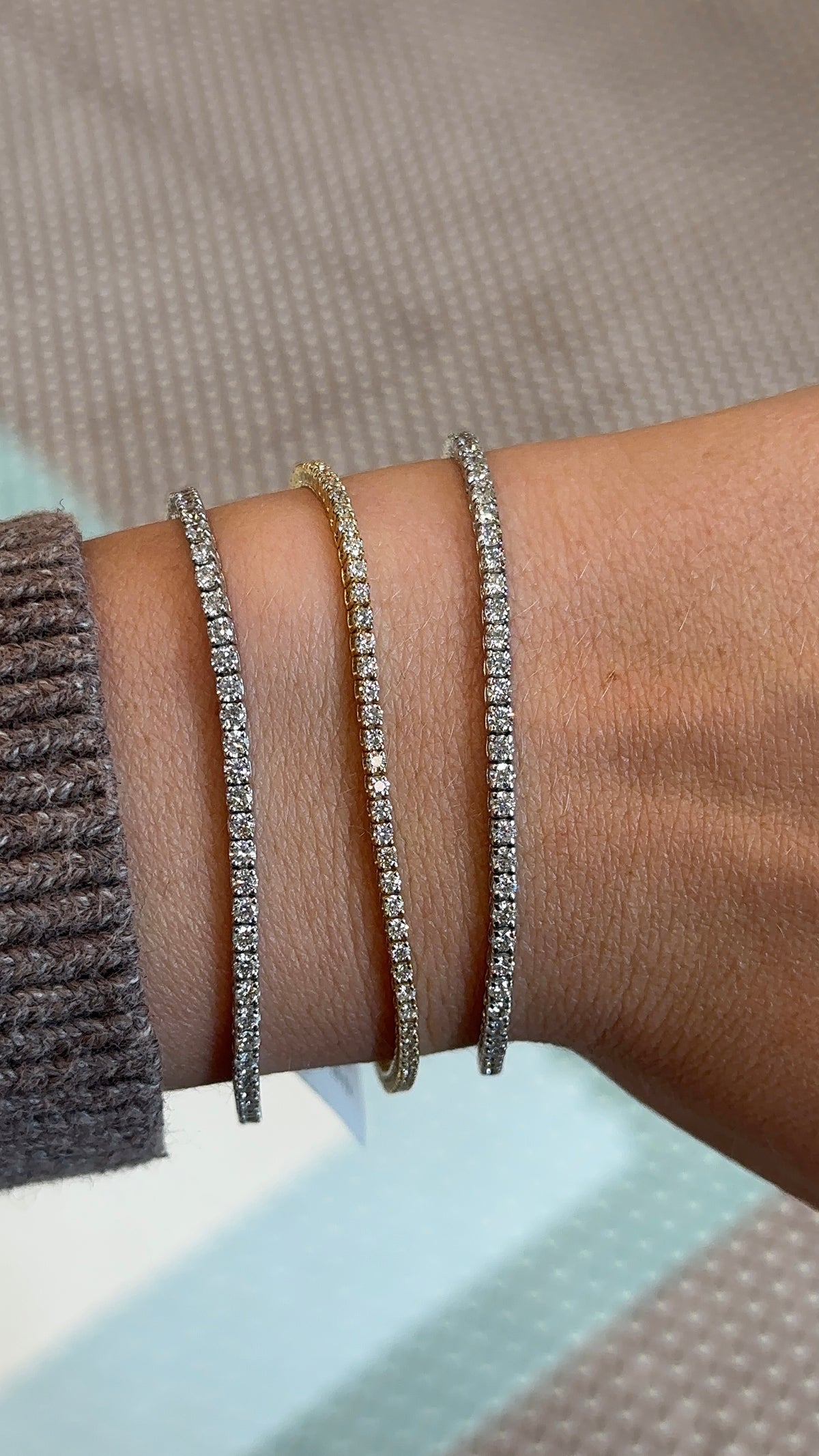 Full Eternity Diamond Tennis Bracelet – Henri Noël