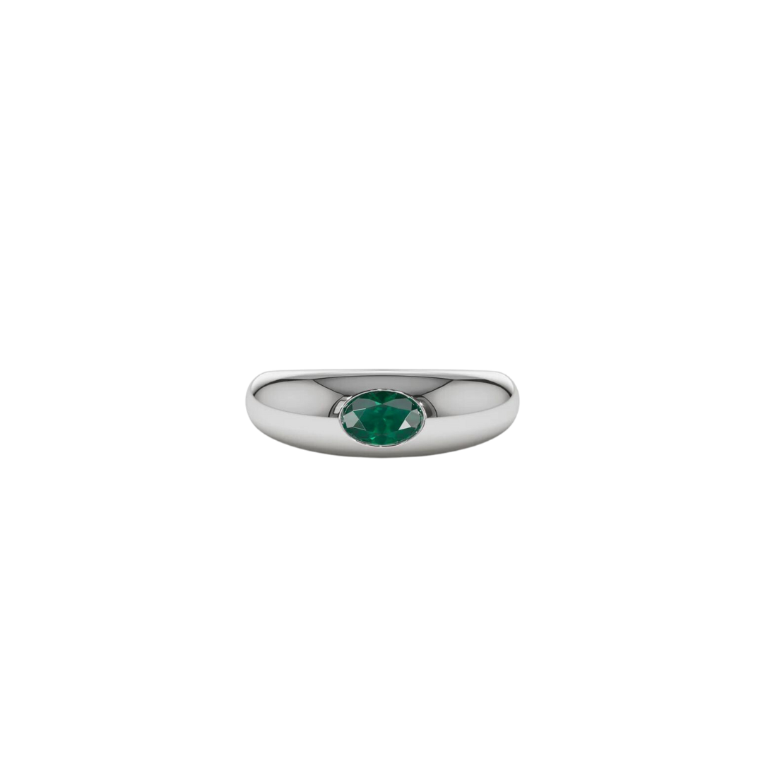 Gemstone Bubble Signet Ring – Henri Noël