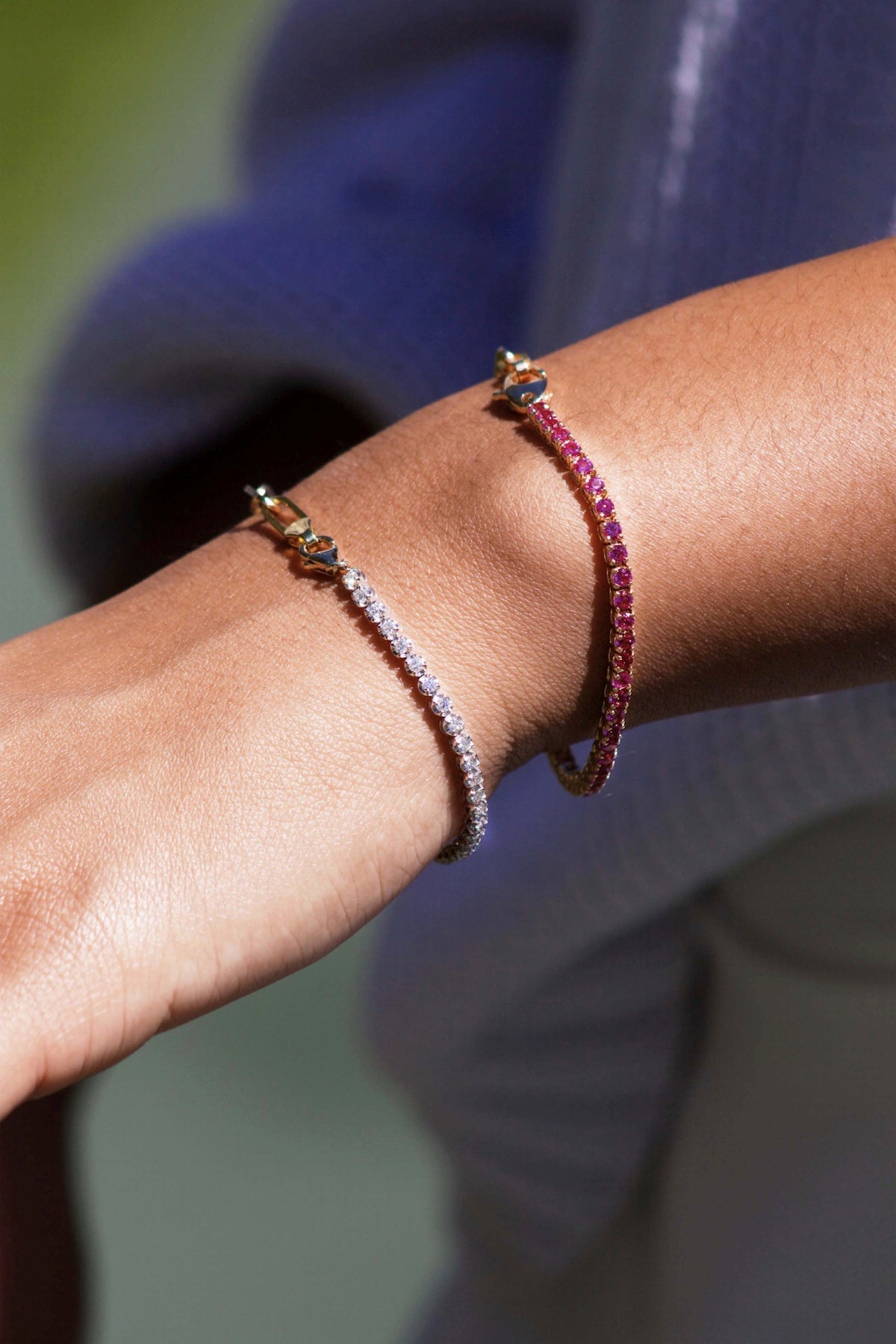 Gemstone Paperclip Link Bracelet – Henri Noël