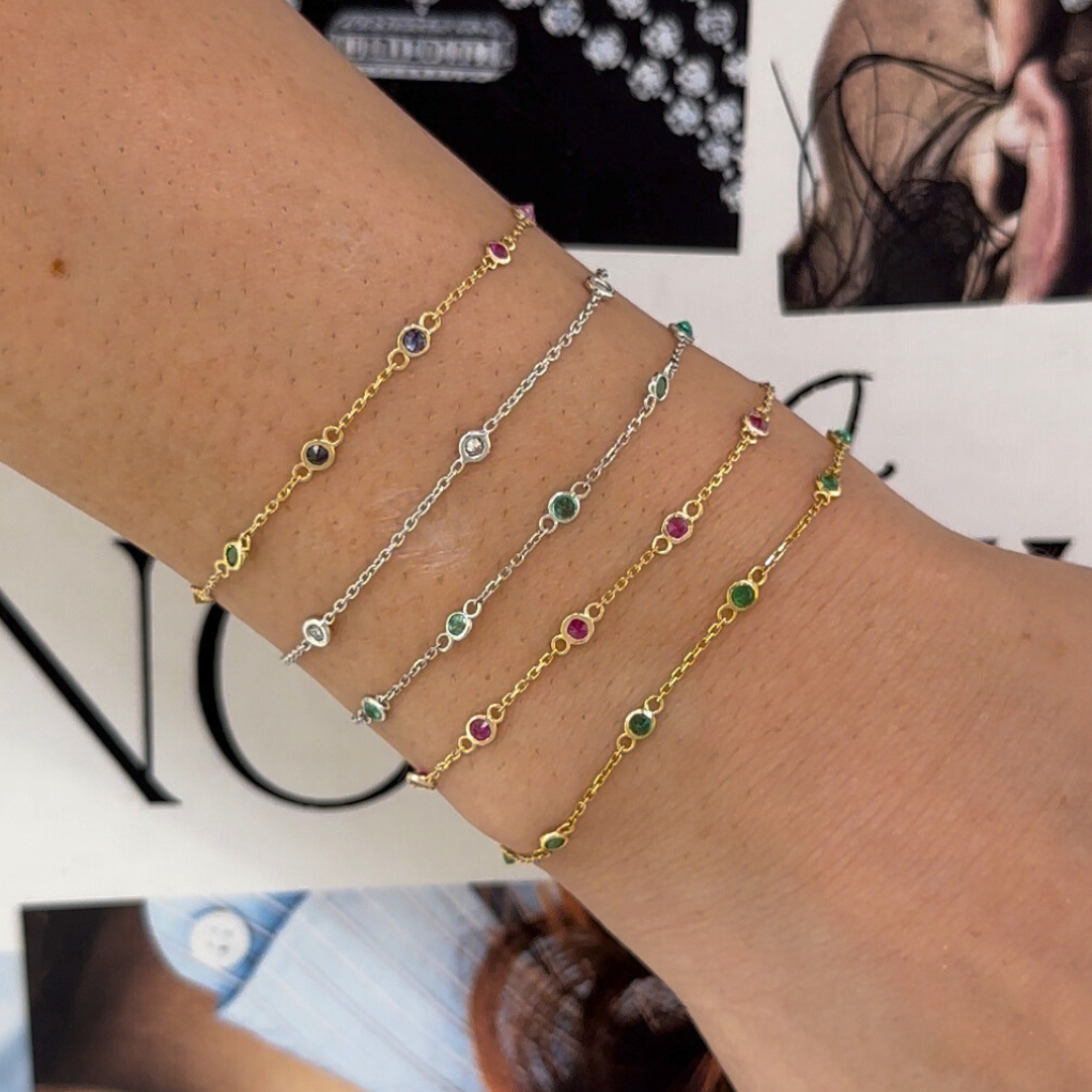 Gemstone by the Inch Bracelet – Henri Noël