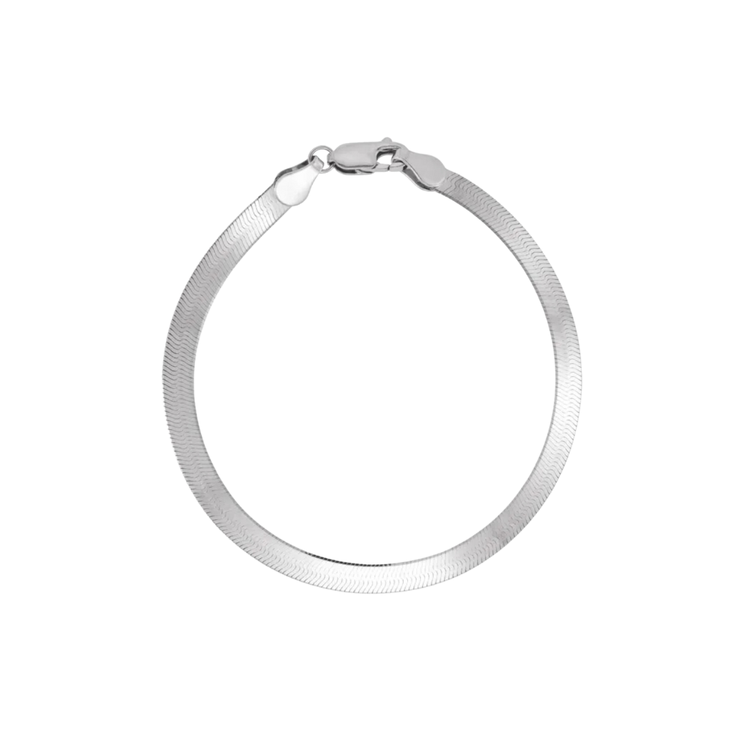 Gold Herringbone Bracelet – Henri Noël