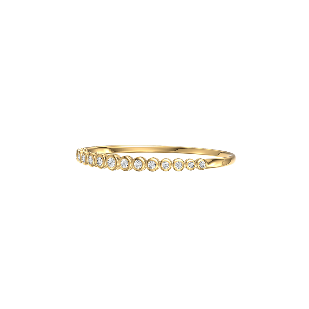 Graduated Diamond Bezel Bangle – Henri Noël