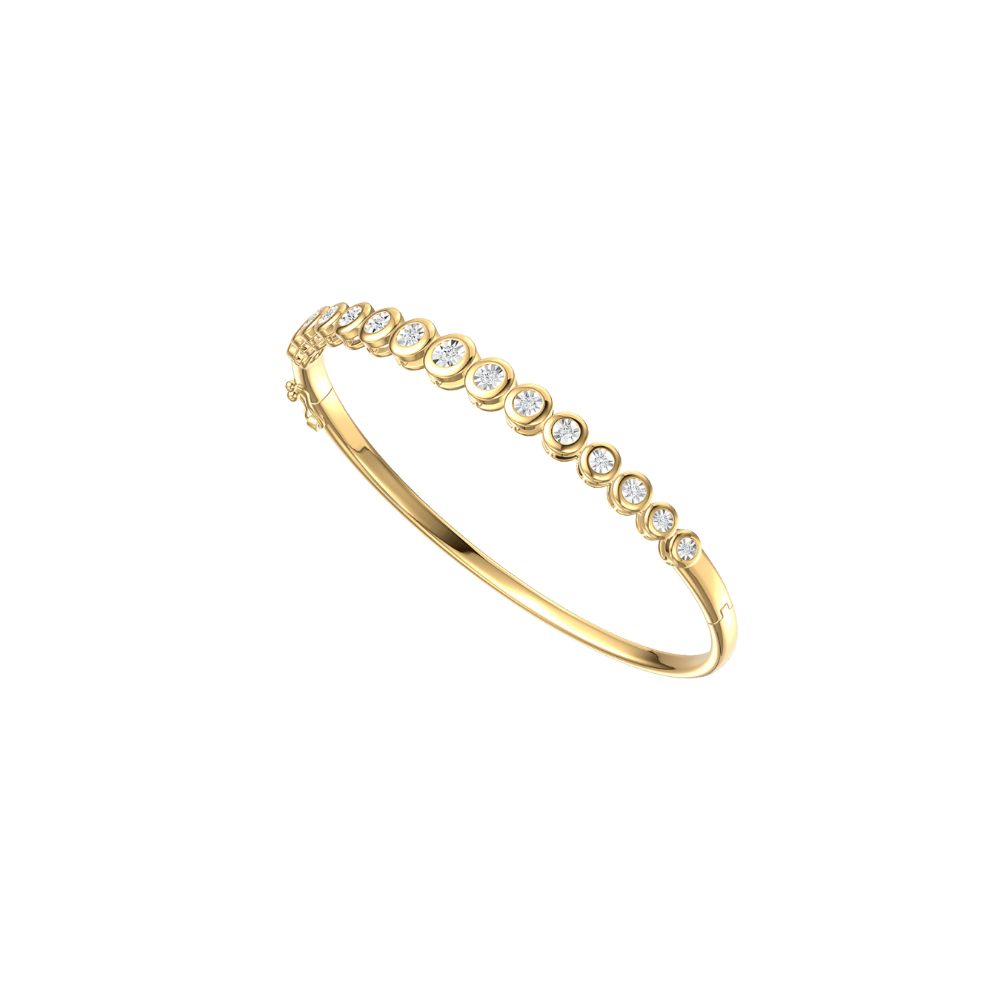 Graduated Diamond Bezel Bangle – Henri Noël