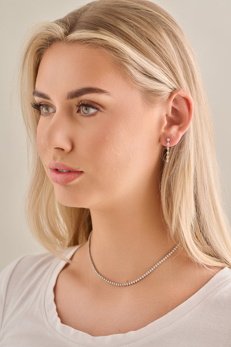 Graduated Diamond Bezel Drops – Henri Noël