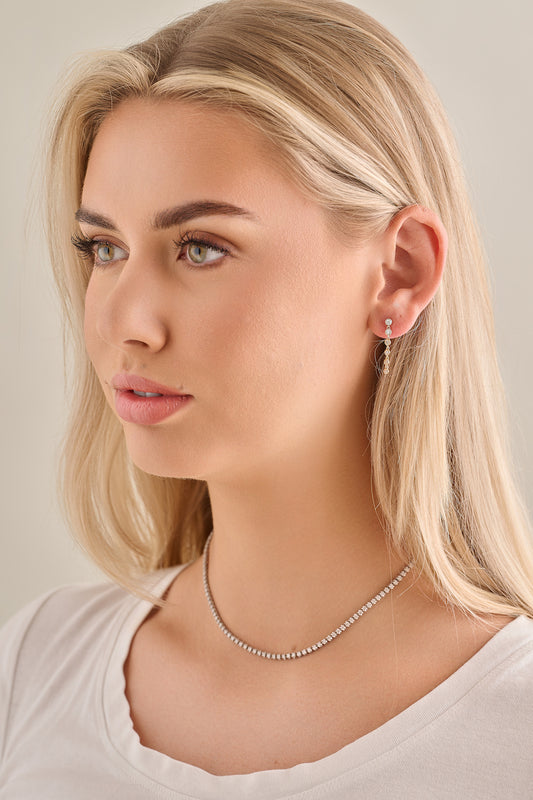 Graduated Diamond Bezel Drops – Henri Noël