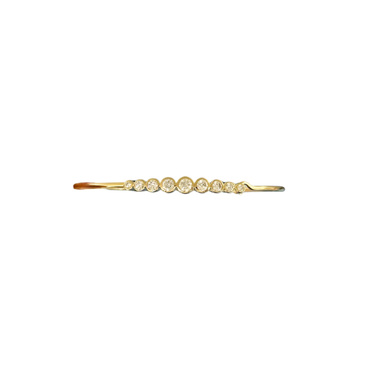 Graduated Diamond Cuff Bangle – Henri Noël