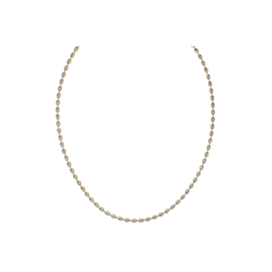 Graduated Maraquise Diamond Tennis Necklace – Henri Noël