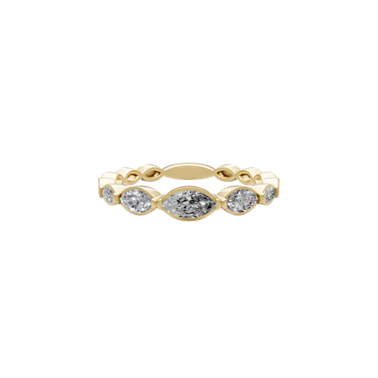 Graduated Marquise Diamond Band – Henri Noël