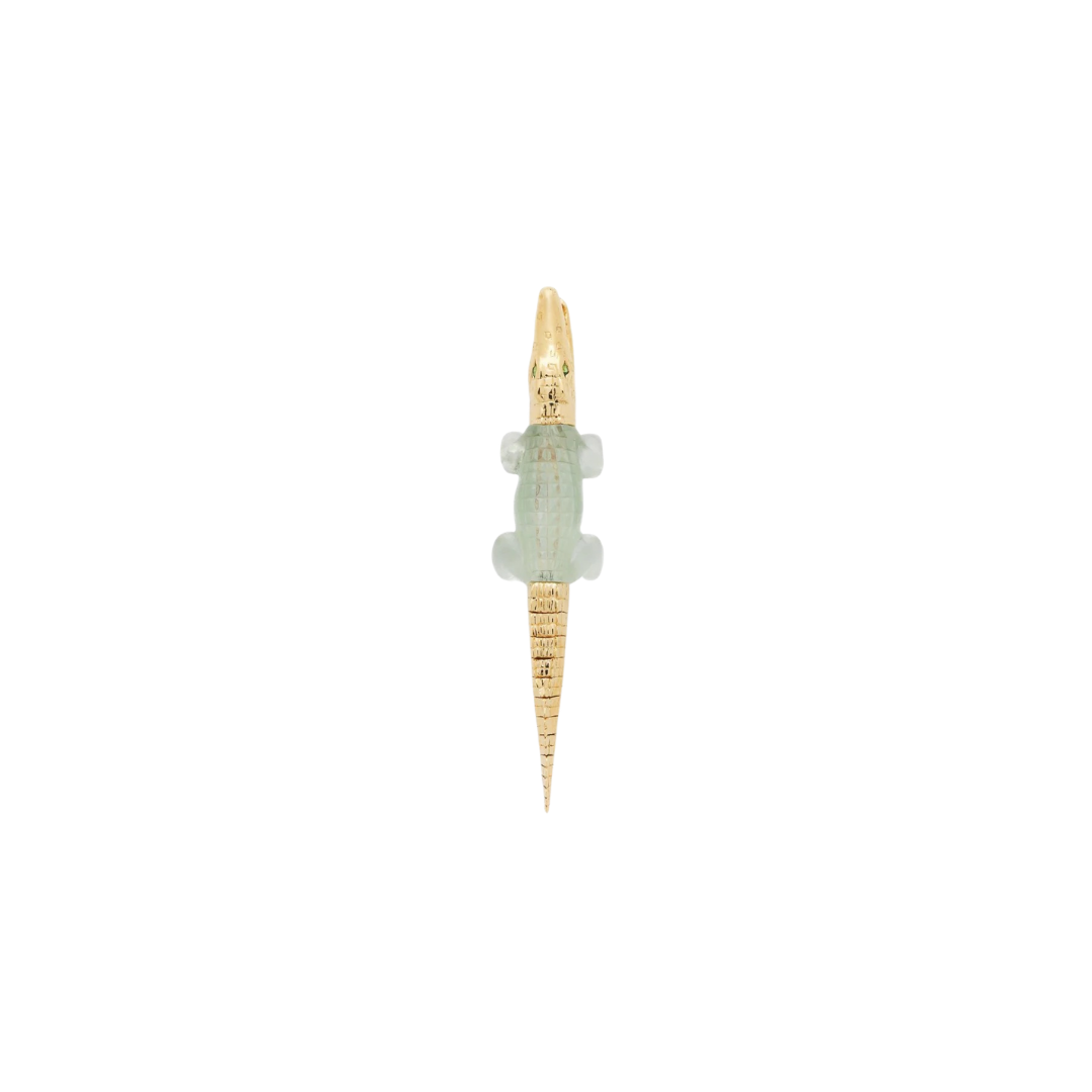 Green Amethyst Alligator Bite Earring – Henri Noël