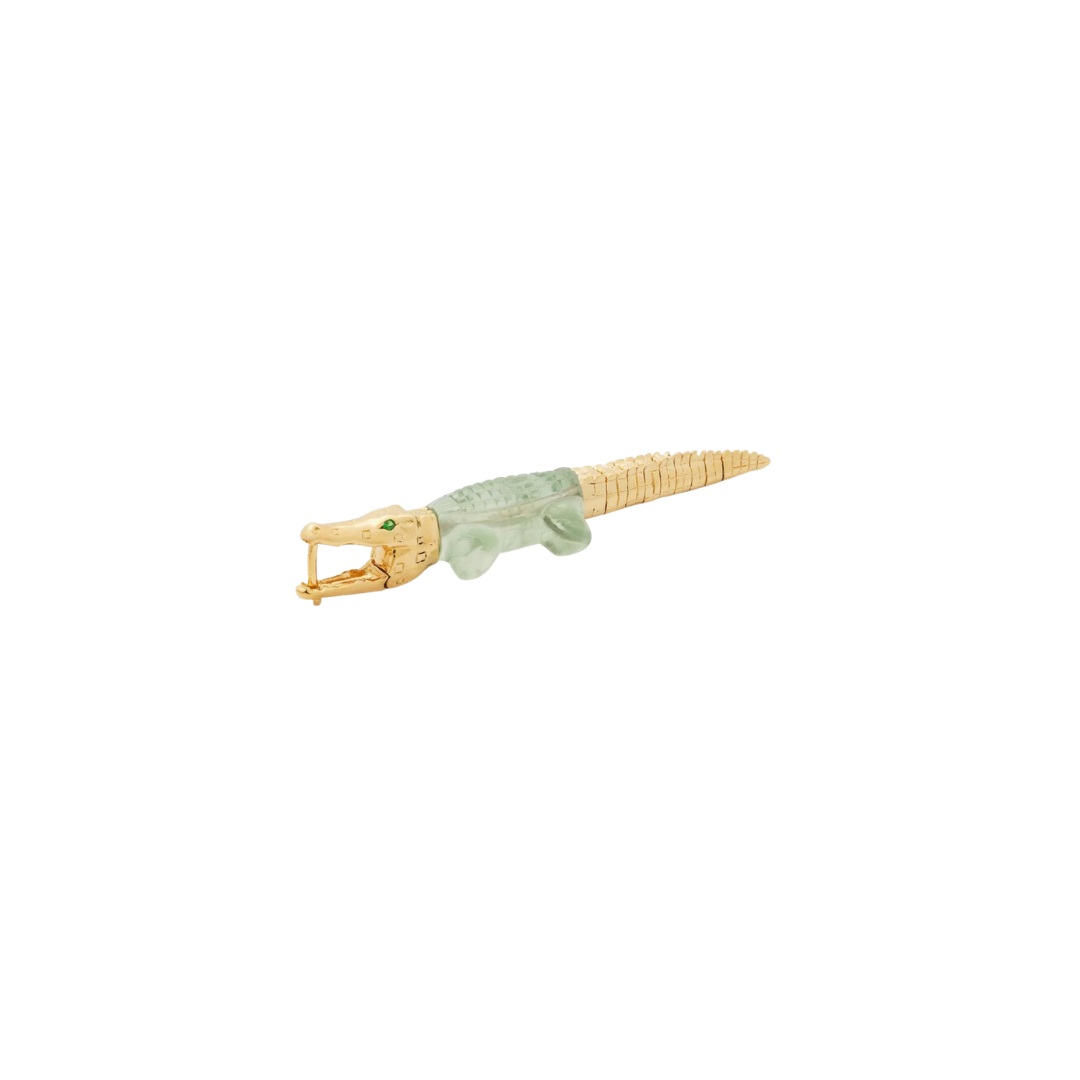Green Amethyst Alligator Bite Earring – Henri Noël