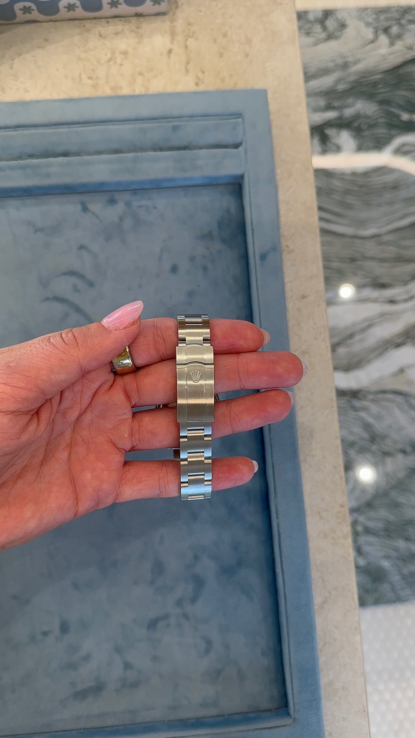 Green Dial Oyster Perpetual Rolex