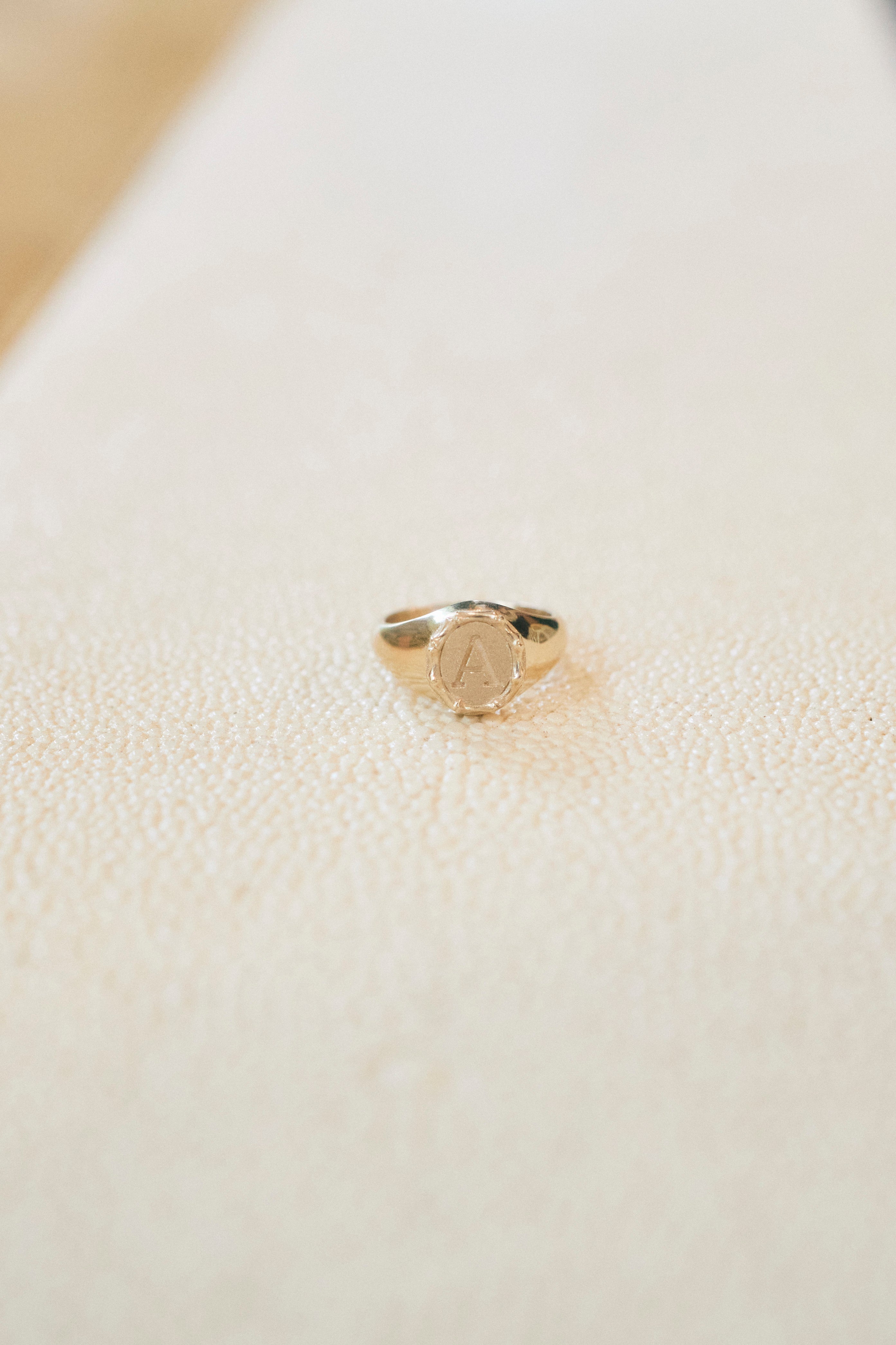 Bamboo Signet Ring | 14K Gold | Henri Noël – Henri Noël