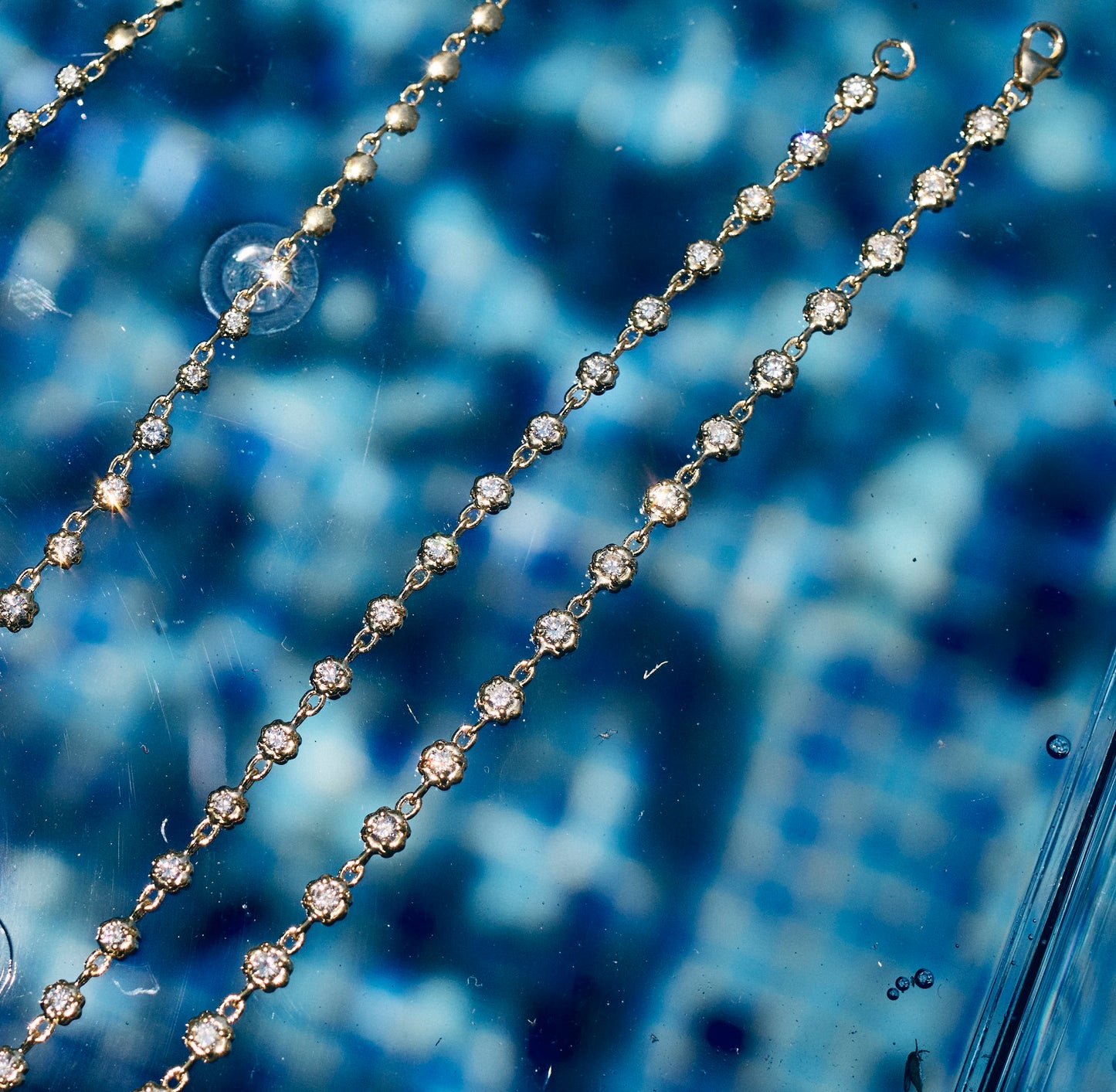 Scalloped Bezel Tennis Bracelet