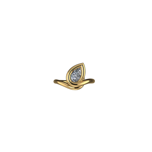 Halo Twist Diamond Engagement Ring – Henri Noël