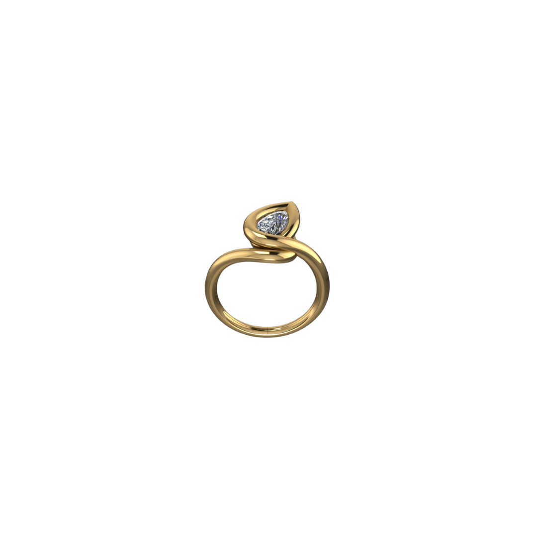 Halo Twist Diamond Engagement Ring – Henri Noël