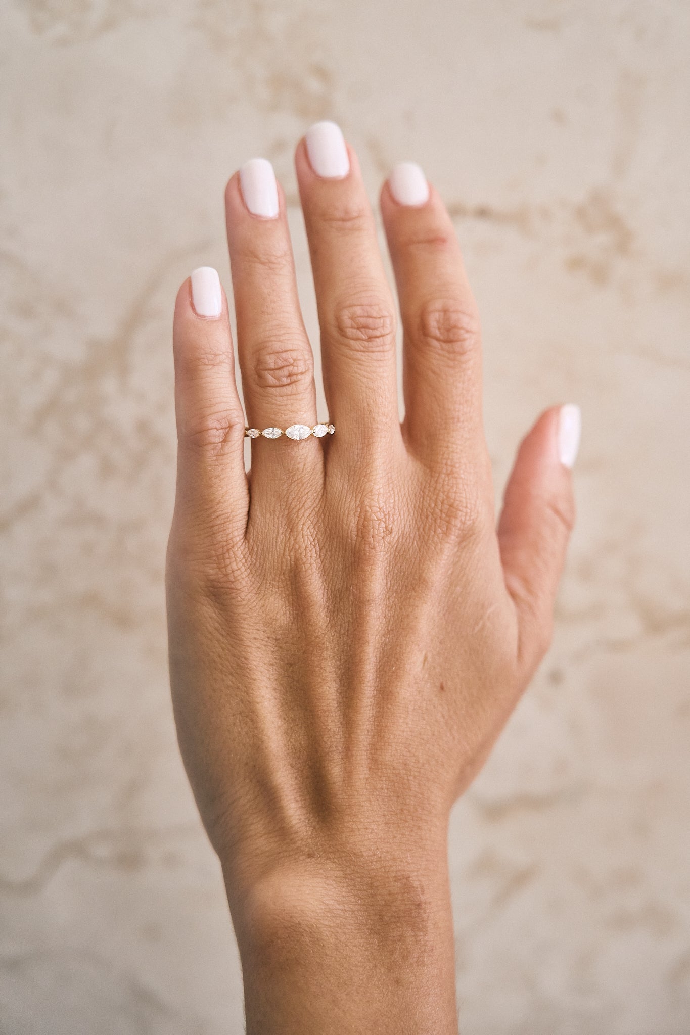 Marquise Diamond Stacking Band