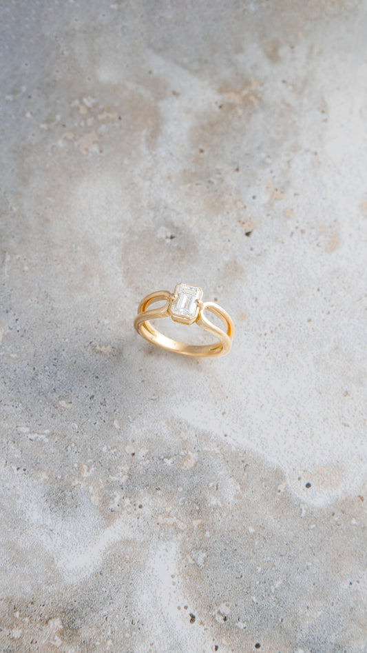 Willa Emerald-Cut Diamond Ring