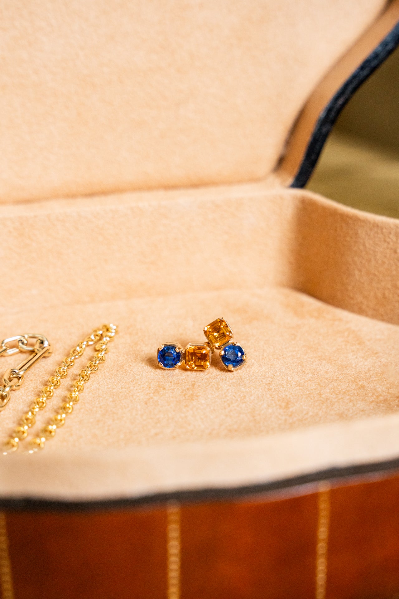 Blue Bloom Studs