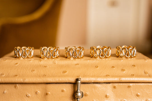 Gold Wave Ring