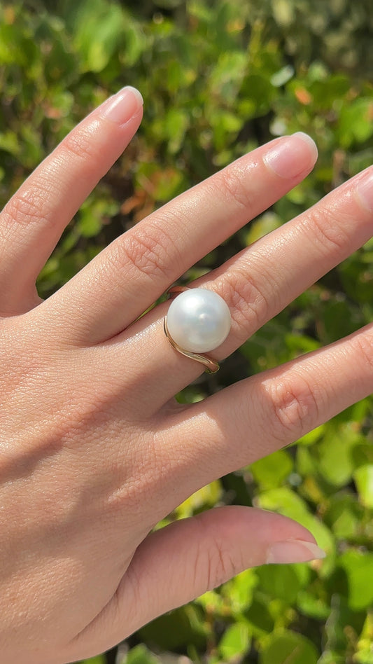 Estate South Sea Peal Ring