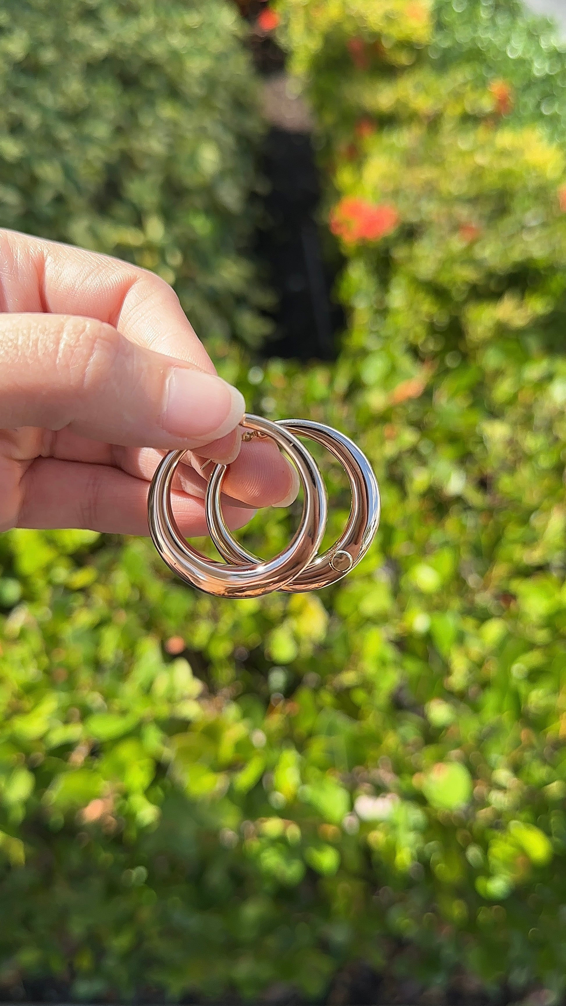 Estate Rose Gold Hoops – Henri Noël