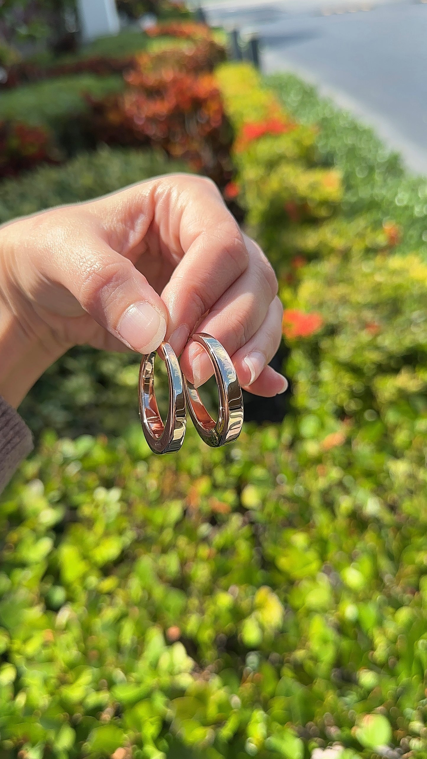 Estate Rose Gold Hoops – Henri Noël
