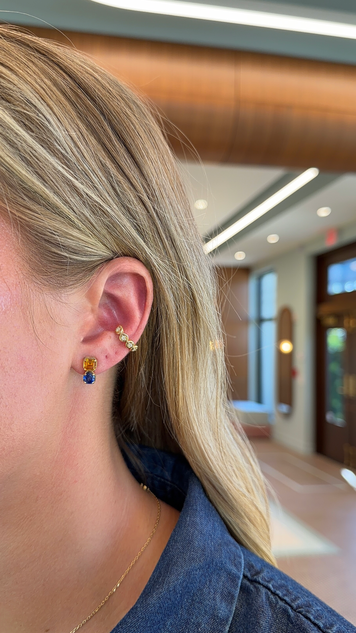 Blue Bloom Studs