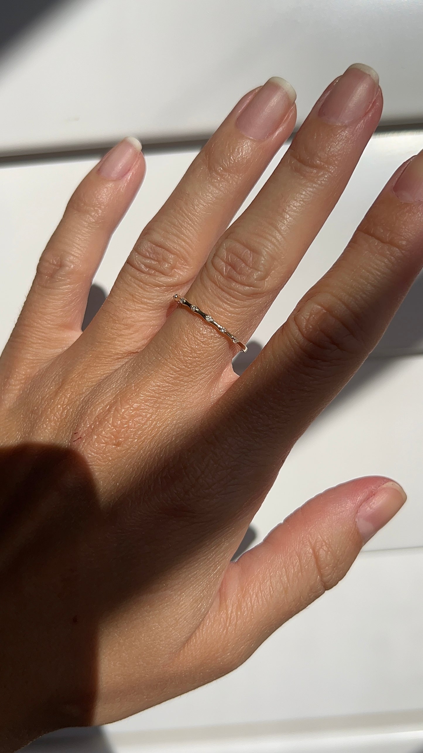 Mini Spaced Diamond Stacking Band