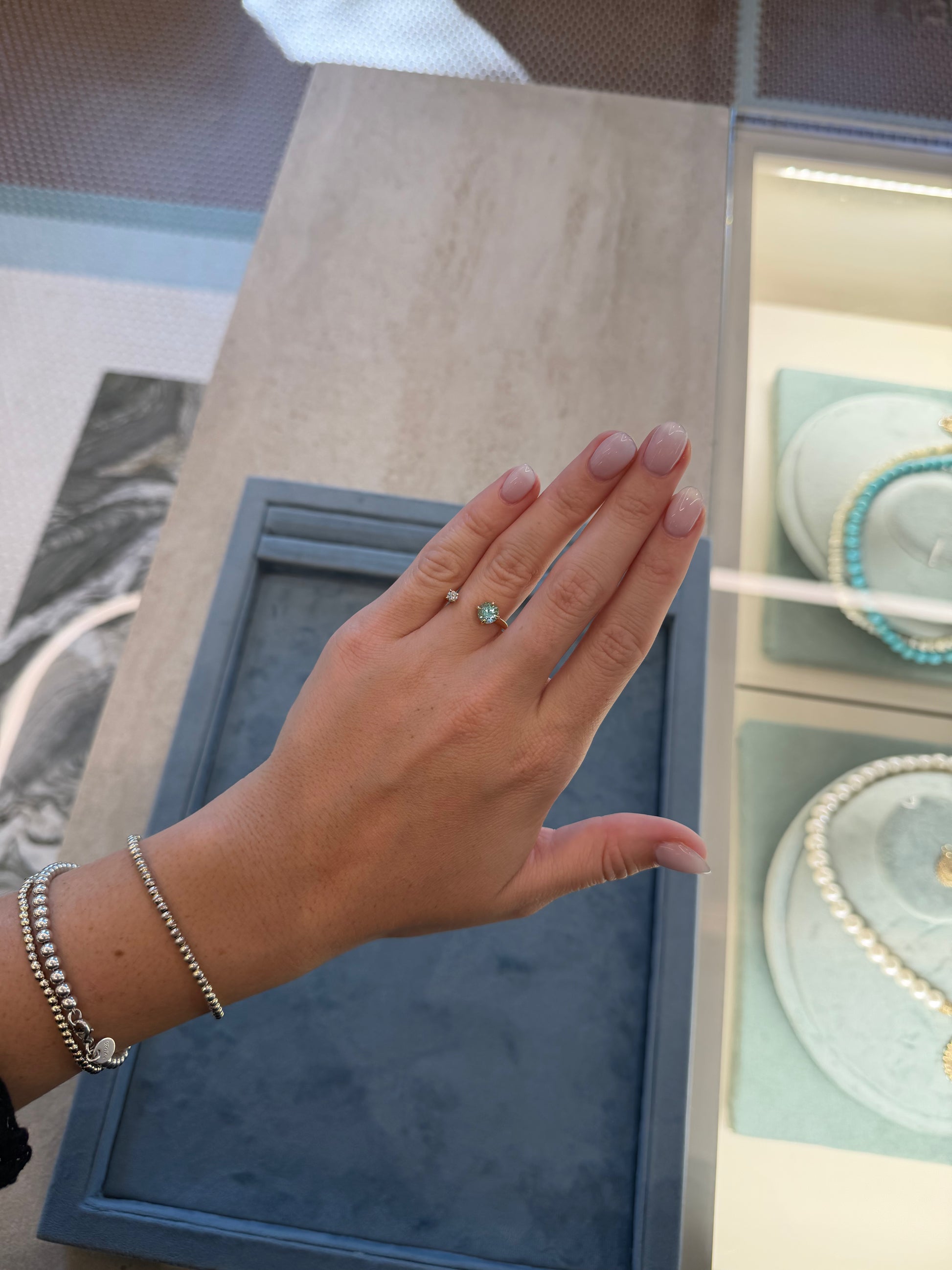 Two Stone Paraiba Tourmaline Ring – Henri Noël