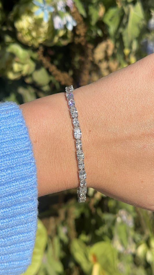 Tatum Oval Tennis Bracelet