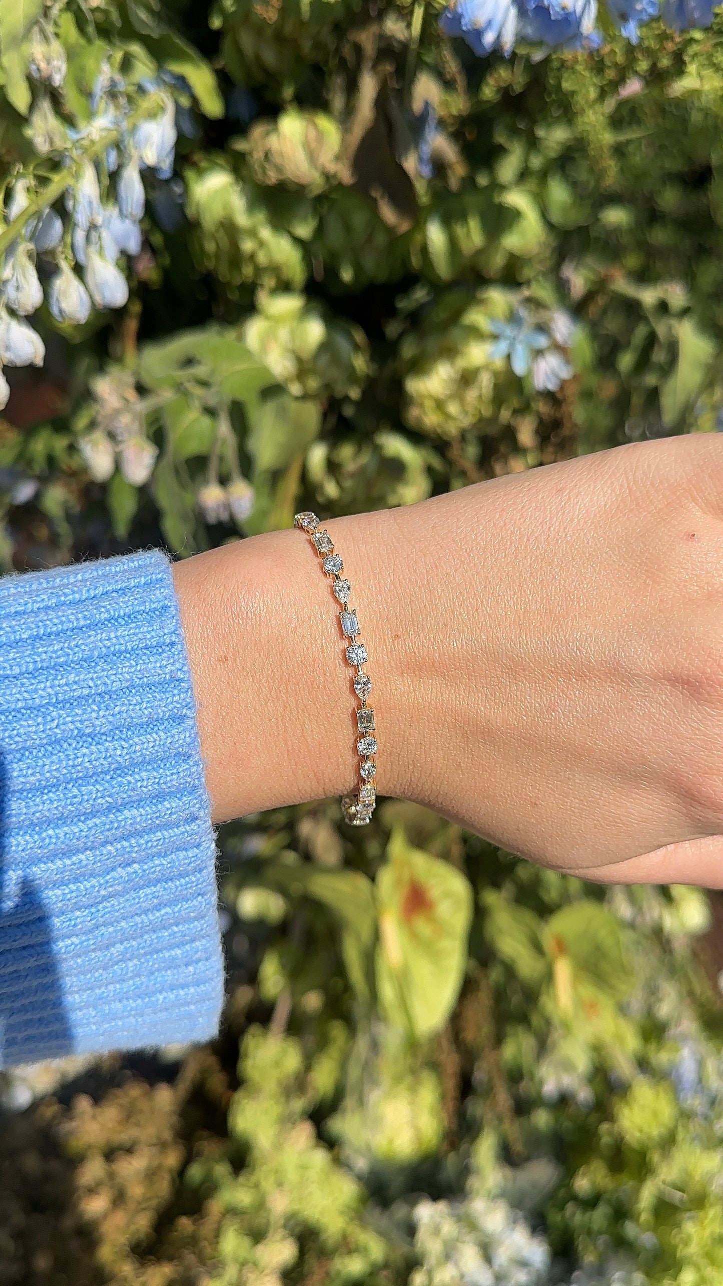 Fancy Shape Diamond Tennis Bracelet