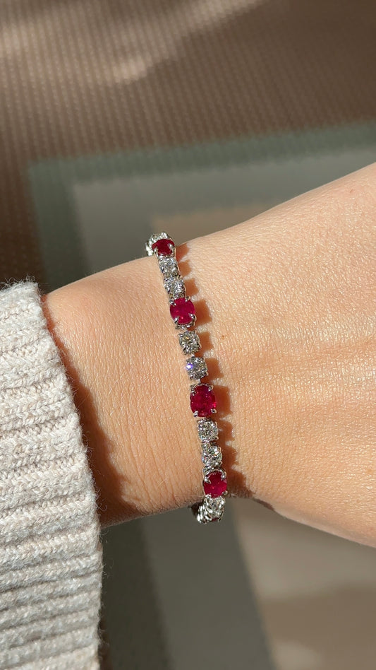 Ruby and Diamond Bracelet
