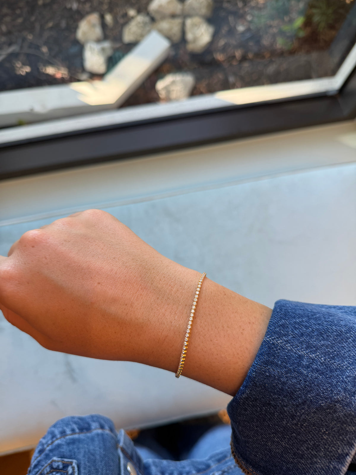 18k Gold Diamond Tennis Bracelet