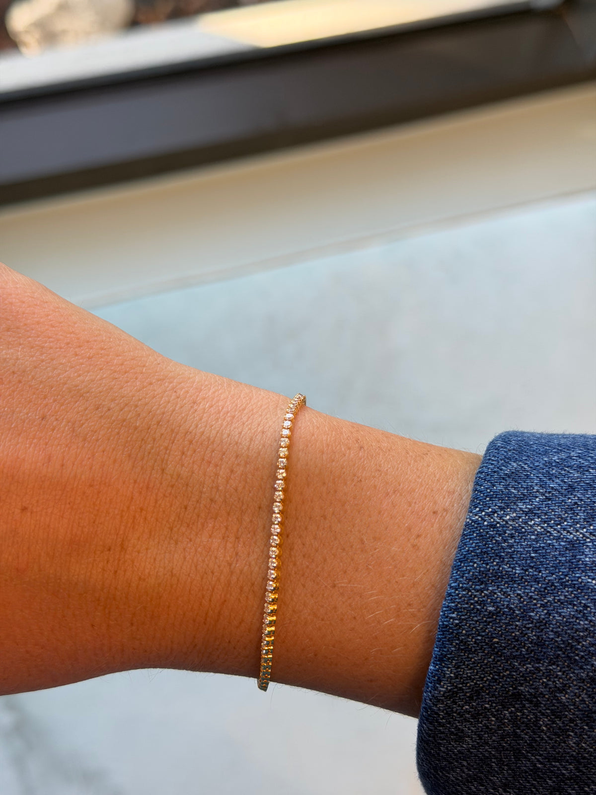 18k Gold Diamond Tennis Bracelet