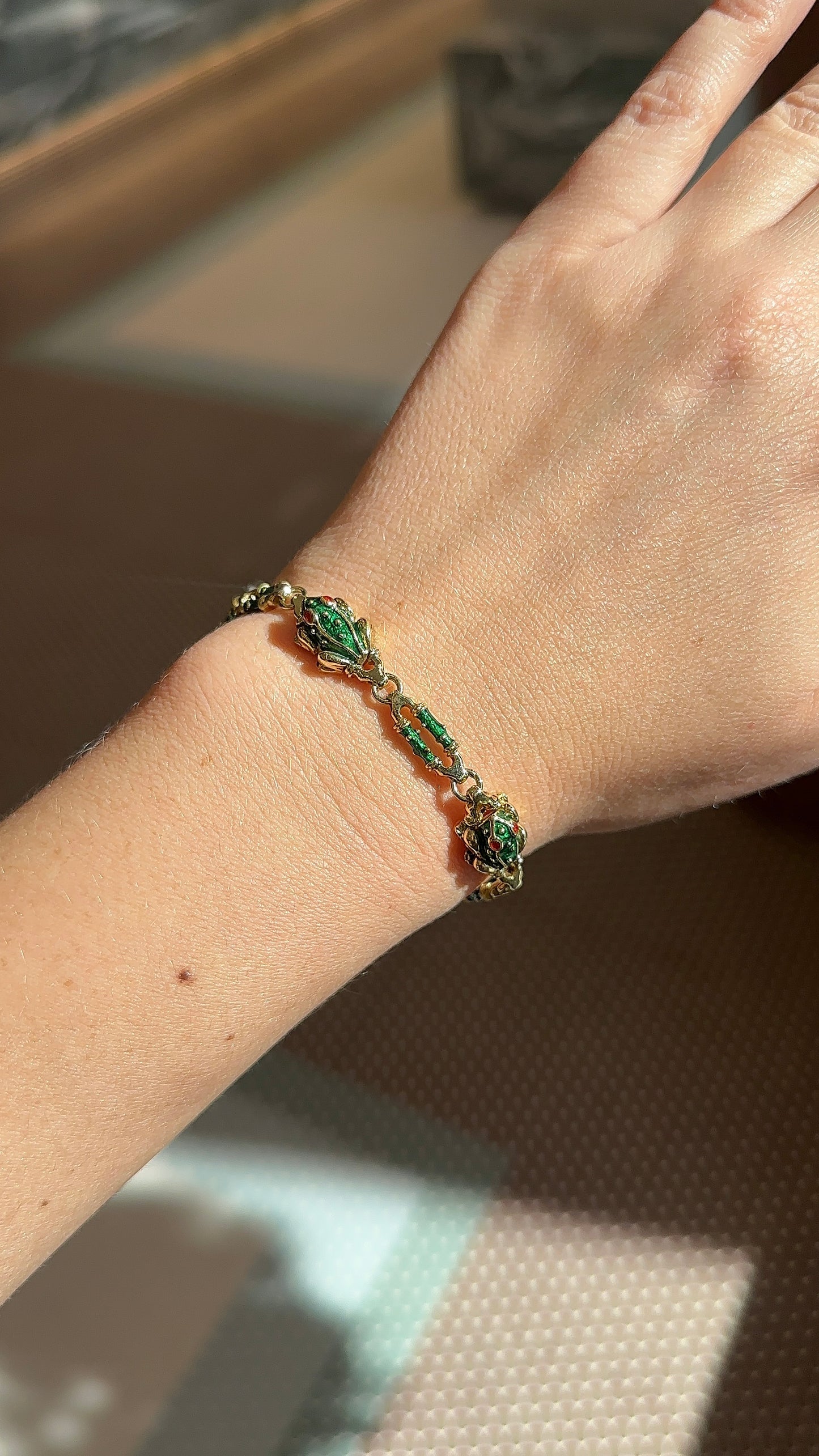 Estate Frog Bracelet