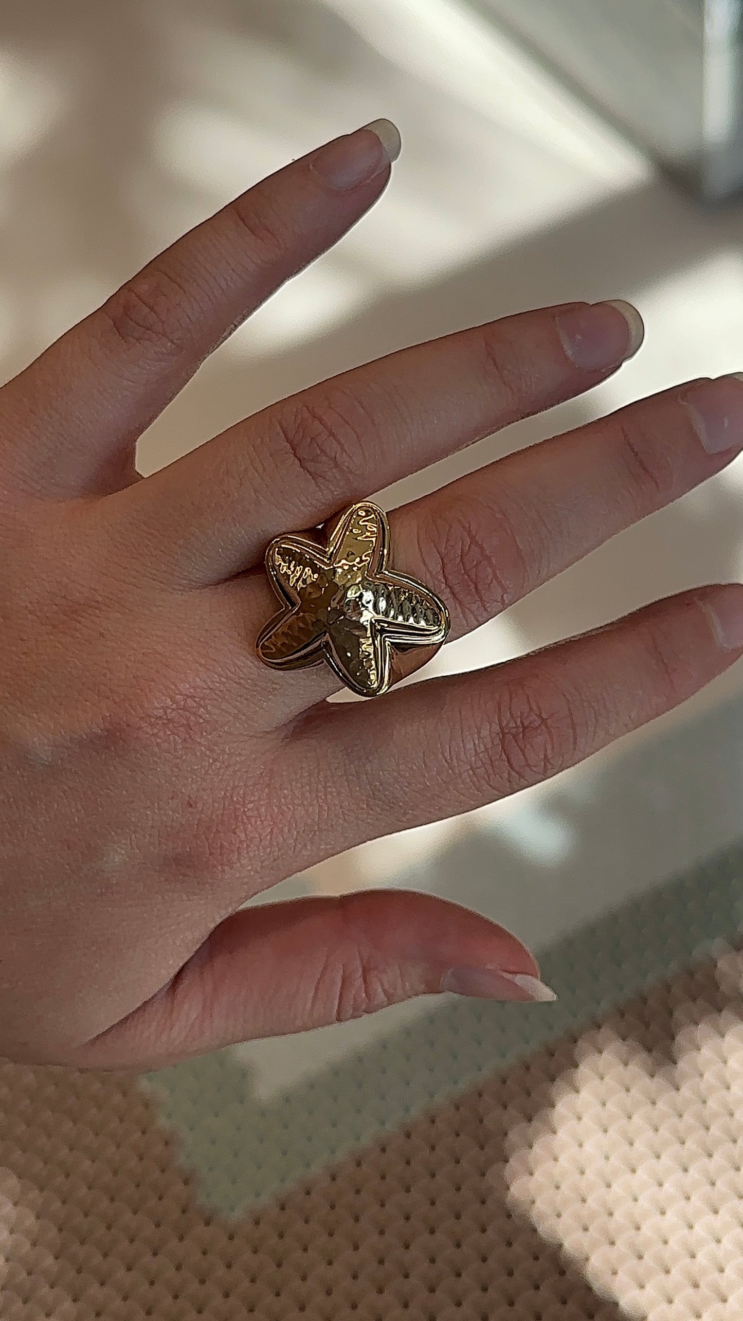 Vintage Gold Starfish Ring