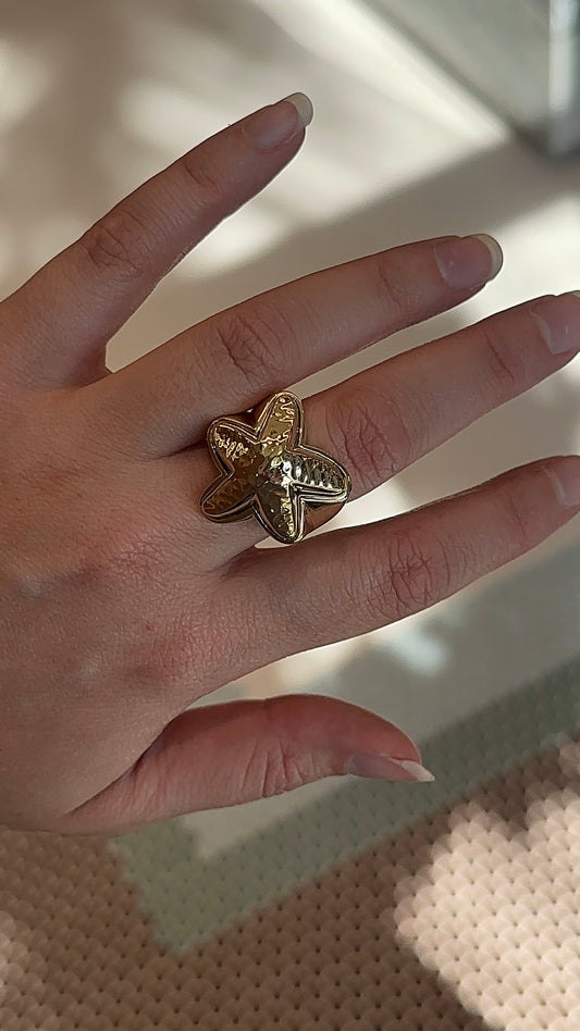 Vintage Gold Starfish Ring