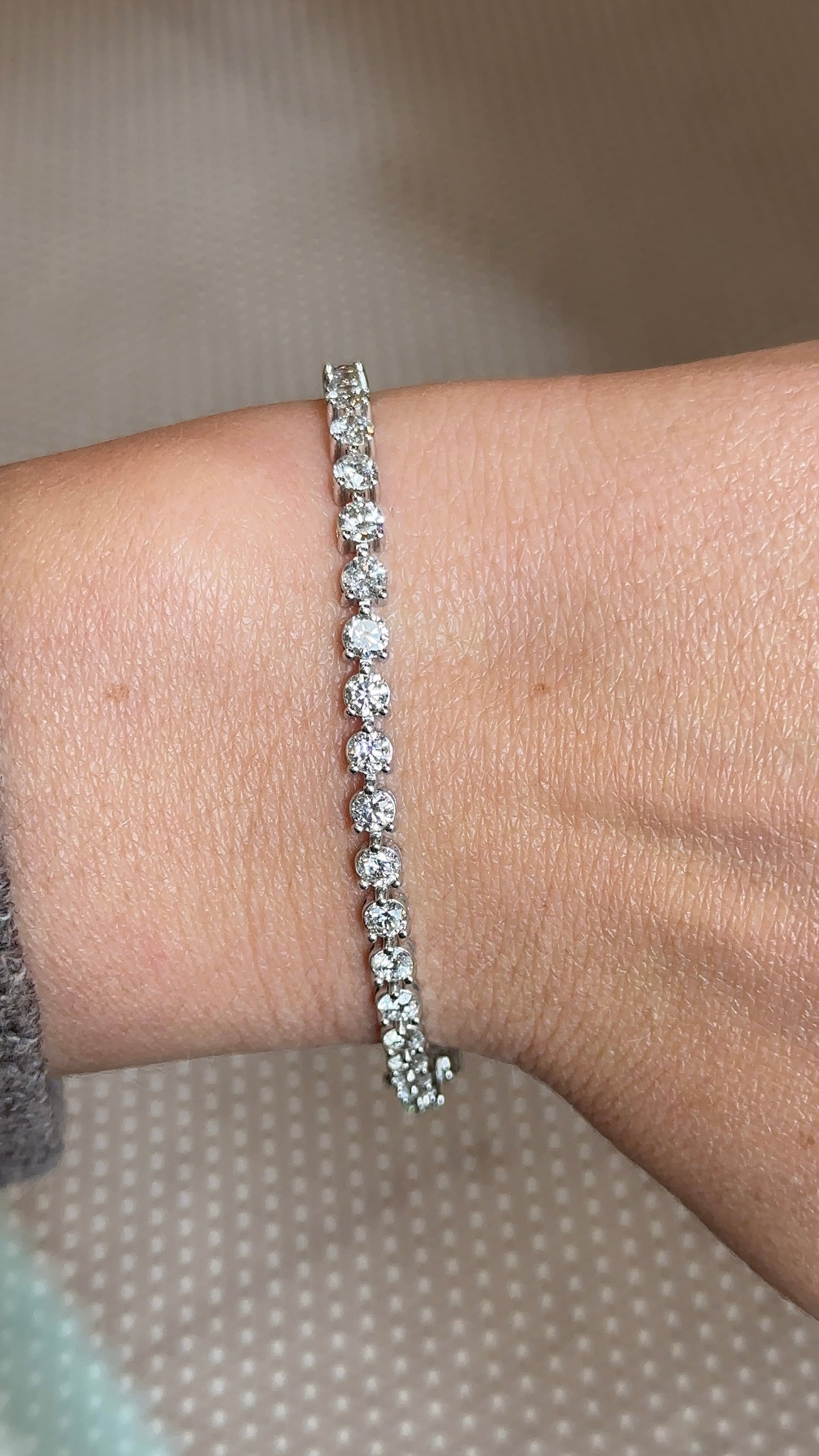 Martini Diamond Tennis Bracelet
