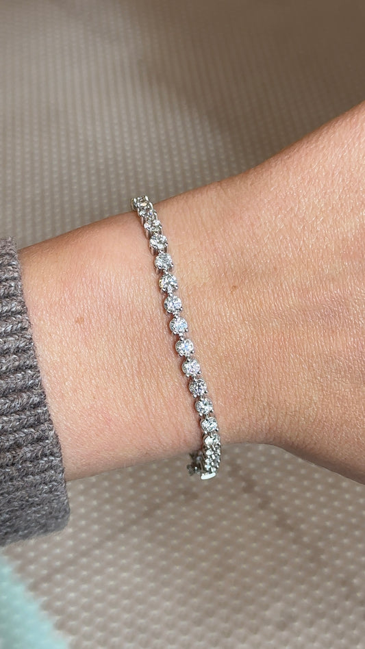 Martini Diamond Tennis Bracelet