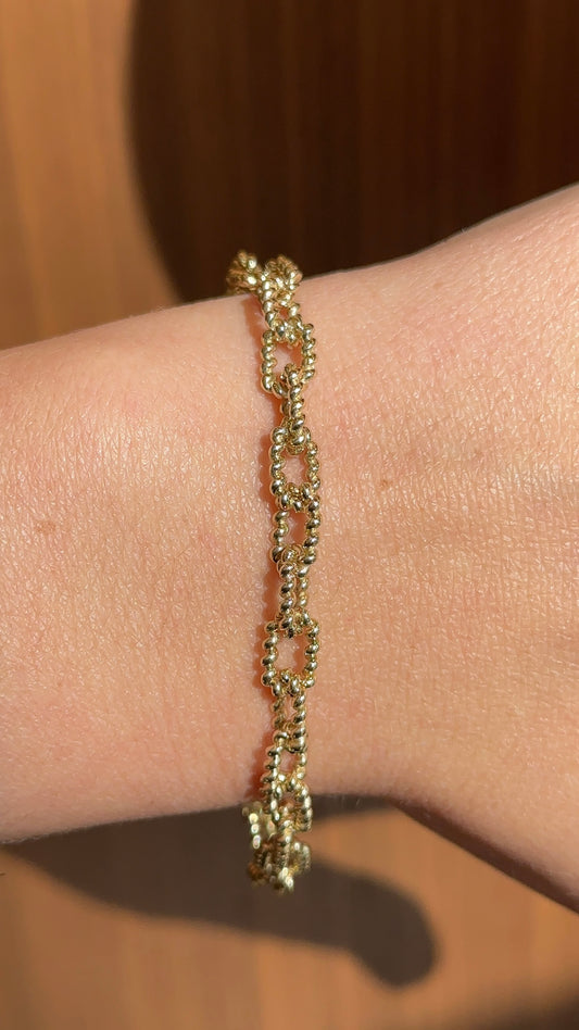 Textured Link Bracelet