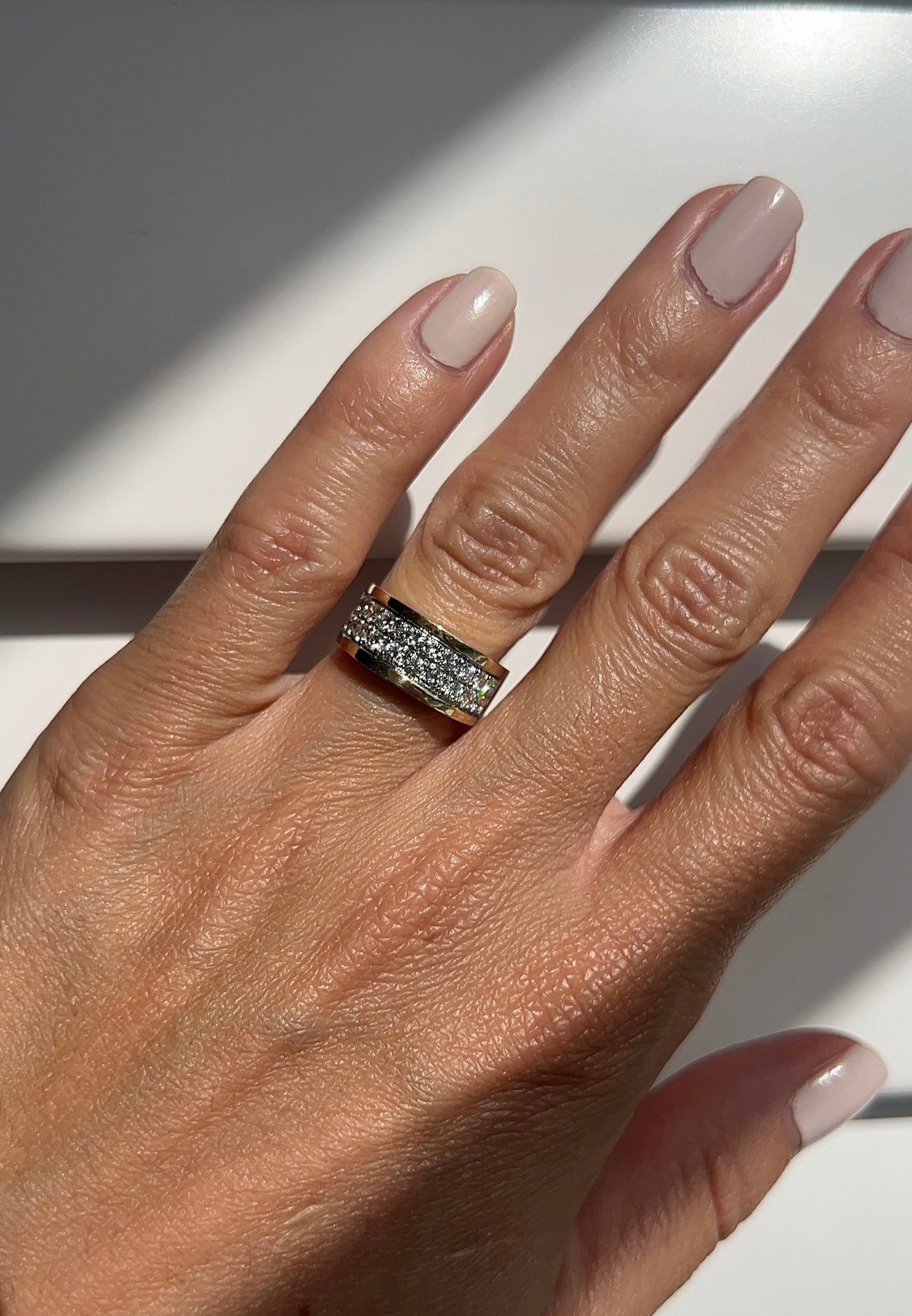 Vintage Diamond Square Cocktail Ring