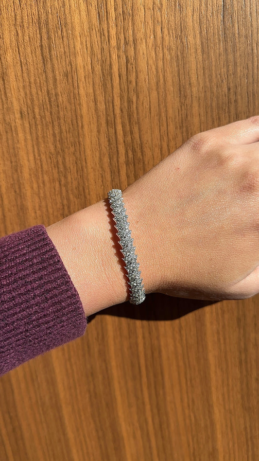 Vintage Shield Diamond Bracelet