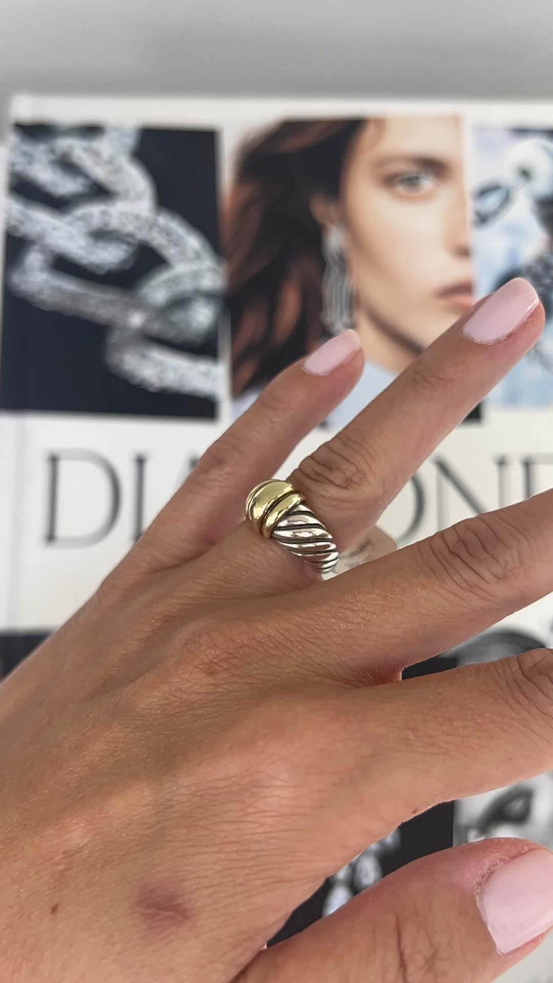 Vintage David Yurman Thoroughbred Dome Ring - Small